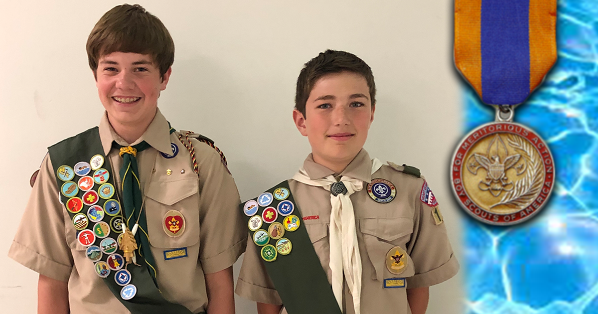 Overland Park Scouts Save Friend from Near Drowning
